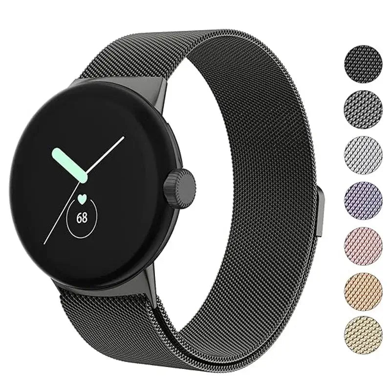 Google Pixel Watch Stainless Steel Band - Magnetic Clasp, Sleek