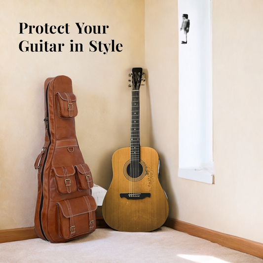 Personalisierter Leder-Gitarrenkoffer