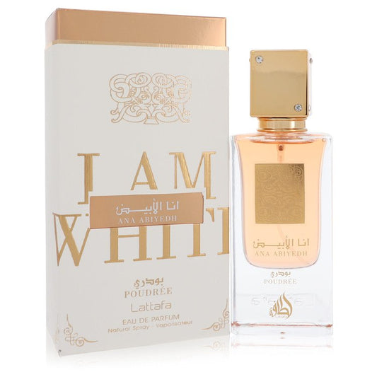 Ana Abiyedh I am White Poudree par Lattafa Eau de Parfum Vaporisateur (Unisexe) 59 ml pour Femme