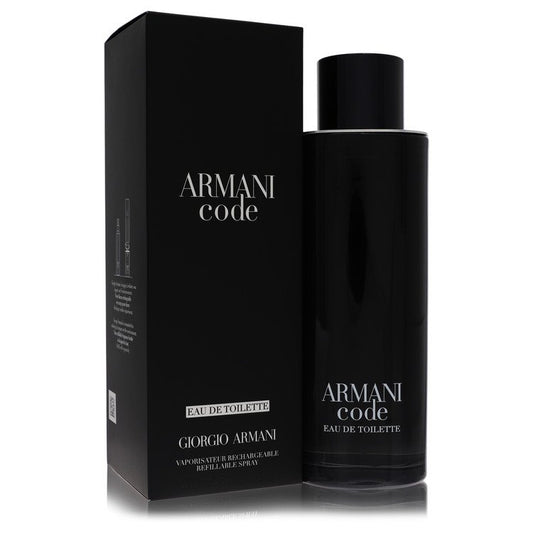 Armani Code par Giorgio Armani Eau de Toilette Vaporisateur rechargeable 200 ml pour Hommes