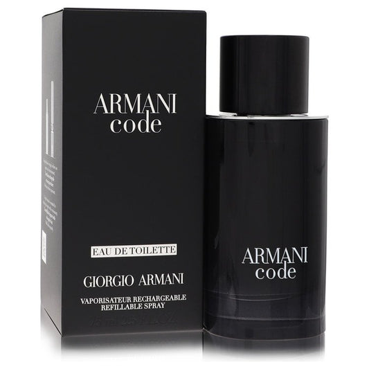 Armani Code par Giorgio Armani Eau De Toilette Vaporisateur Rechargeable 75 ml pour Homme