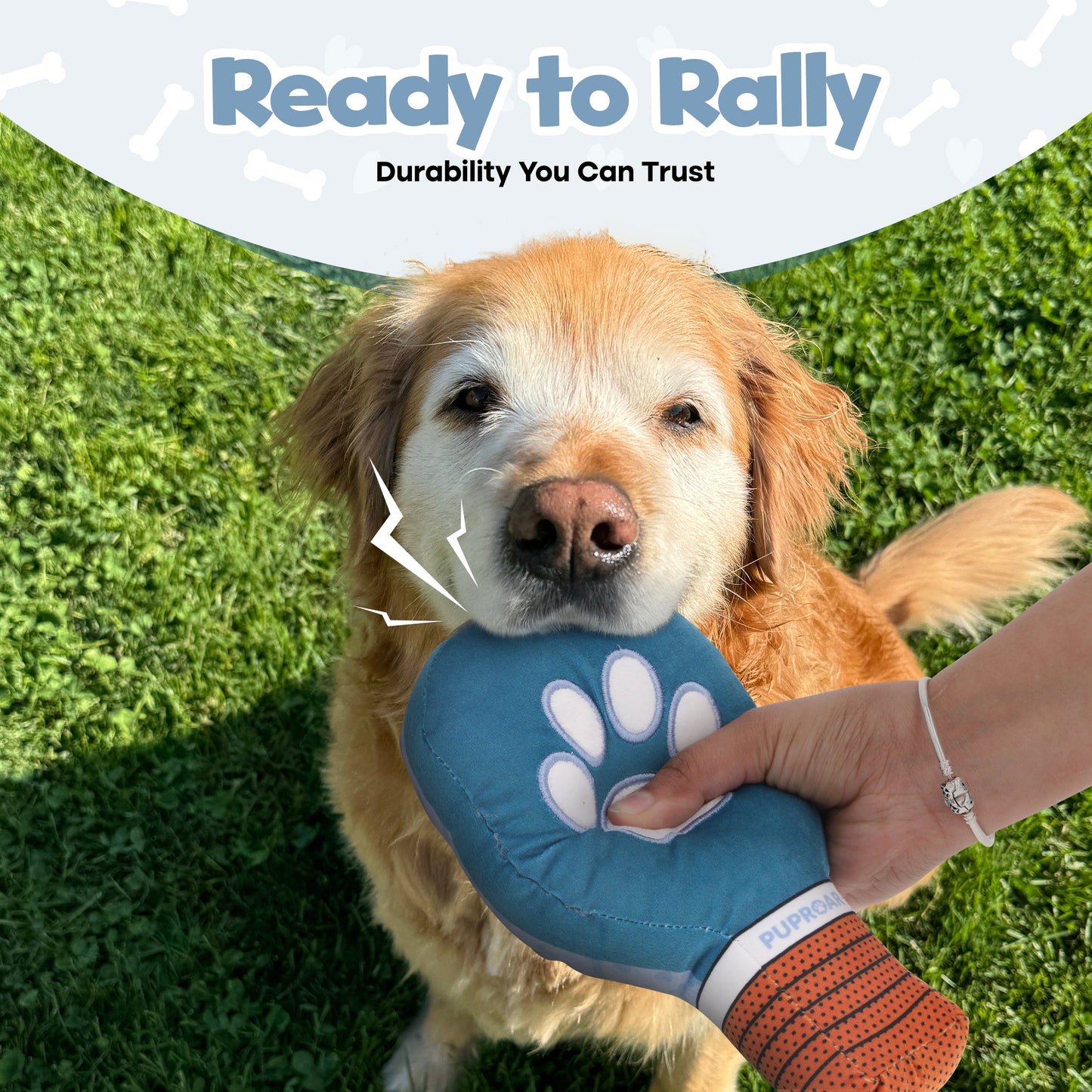 PUPROAR Pickleball Dog Toy | Funny Squeaky Pickleball Gift for Dogs
