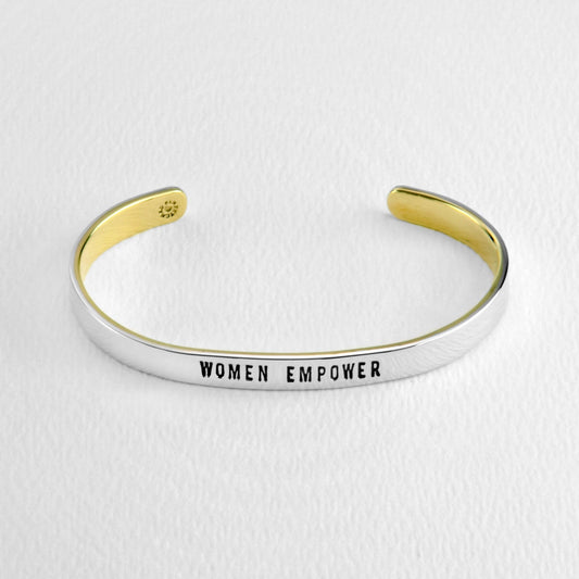 Women Empower Mixed Metals Cuff Bracelet