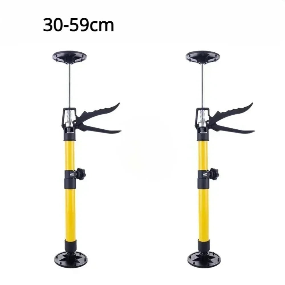 2PCS Adjustable Manual Jack Support Rod for Cabinet Installation Effort-Saving Extendable Steel Support Bar