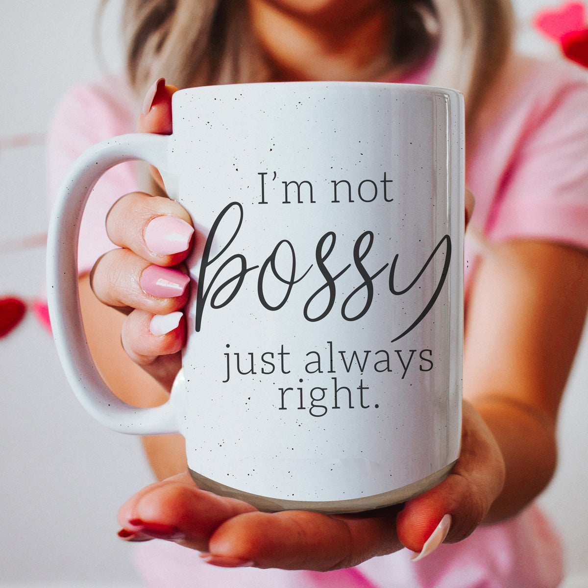 Lustige 470ml Keramiktasse Ich bin nicht herrisch, ich habe nur immer Recht Kaffee-Geschenk