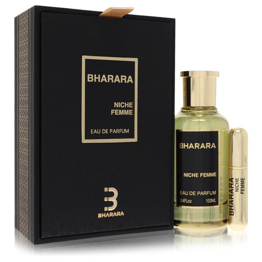 Bharara Niche Femme par Bharara Beauty Eau De Parfum Vaporisateur + Vaporisateur de voyage rechargeable 100 ml pour Femme