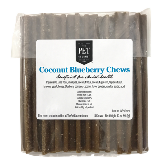 Mâche à la noix de coco et aux myrtilles, paquet de 8
