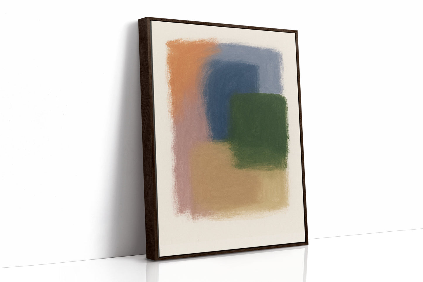 Impression d'art abstraite élégante aux couleurs pastel