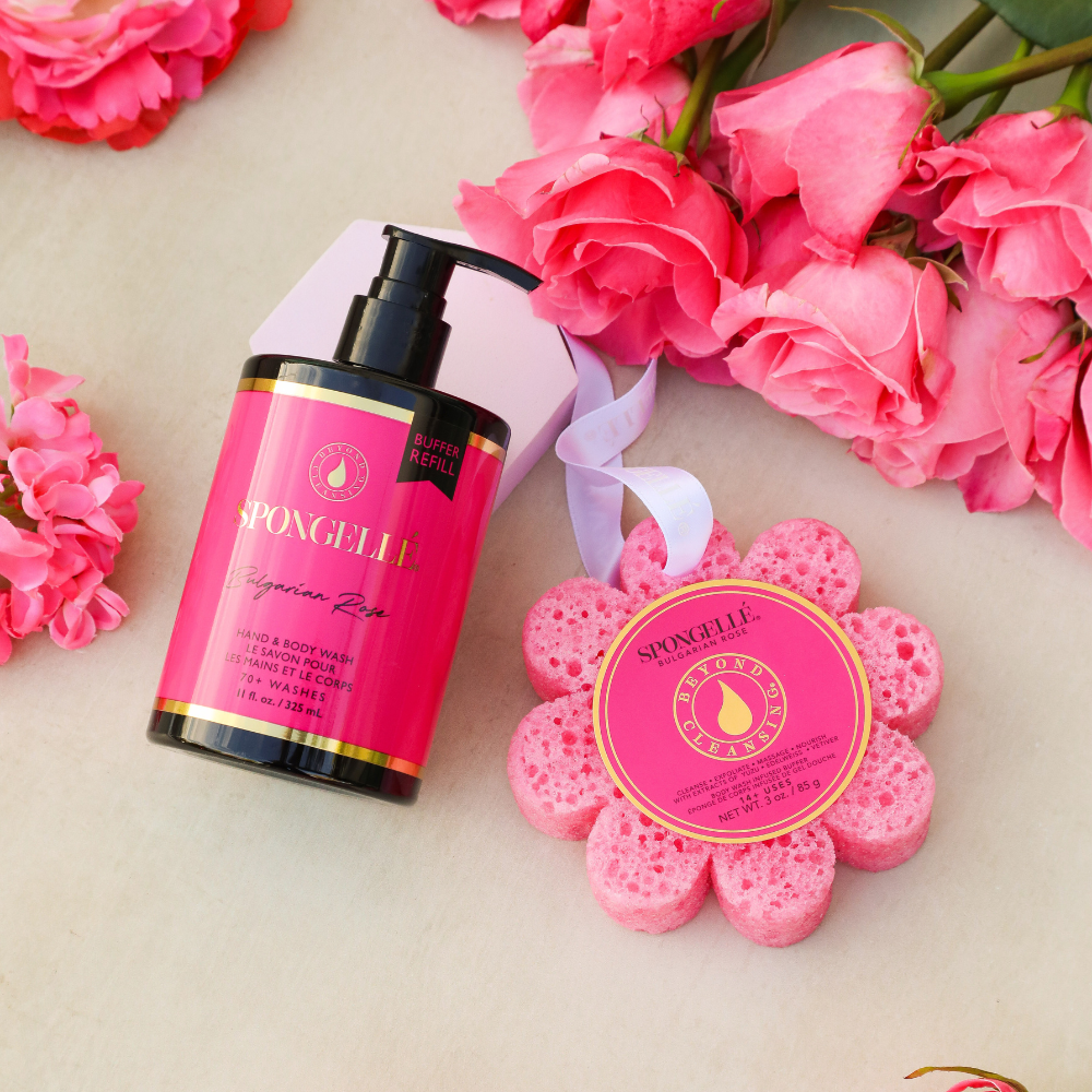 Bulgarische Rose Wildblumen- & Körperwaschmittel Nachfüllset