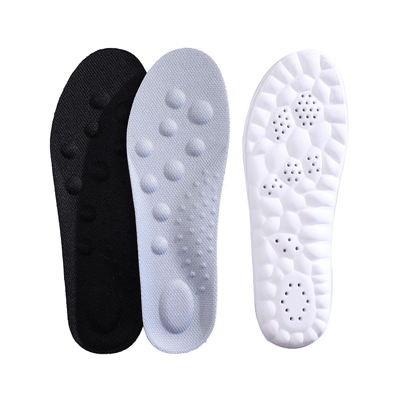 4D Sport Insoles PU Arch Full Insole, Odor-Resistant, High-Elastic Shock Absorption