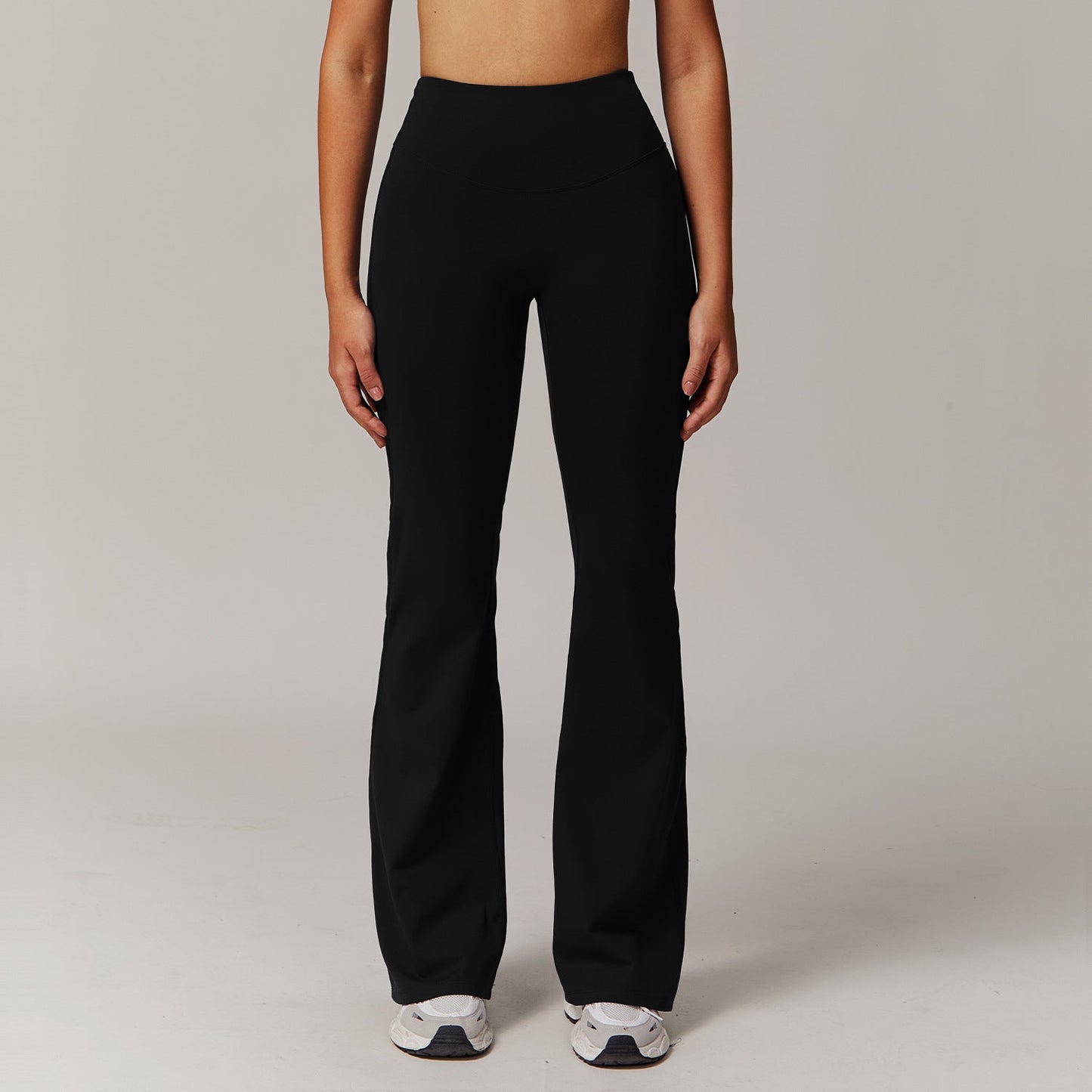 Women's High-Waist Flared Fitness Pants – Running Sport Trousers