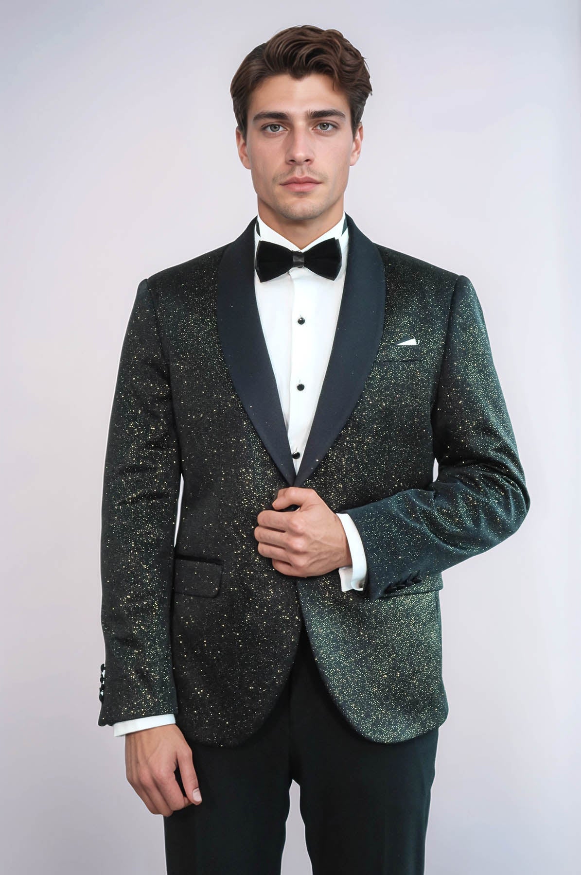 Shawl Lapel Slim Fit Blazer Men Tuxedo Jacket - Wessi
