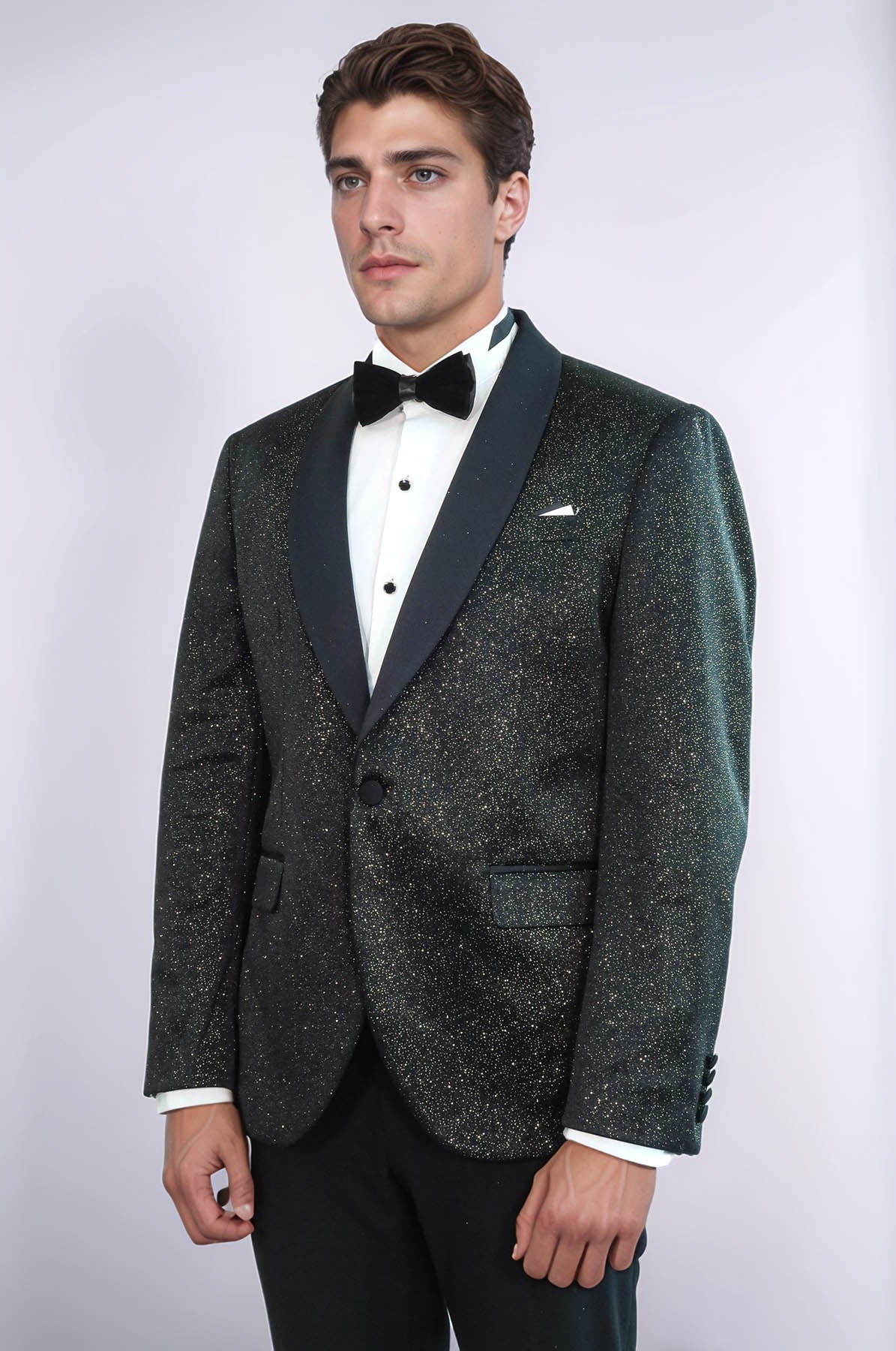 Shawl Lapel Slim Fit Blazer Men Tuxedo Jacket - Wessi