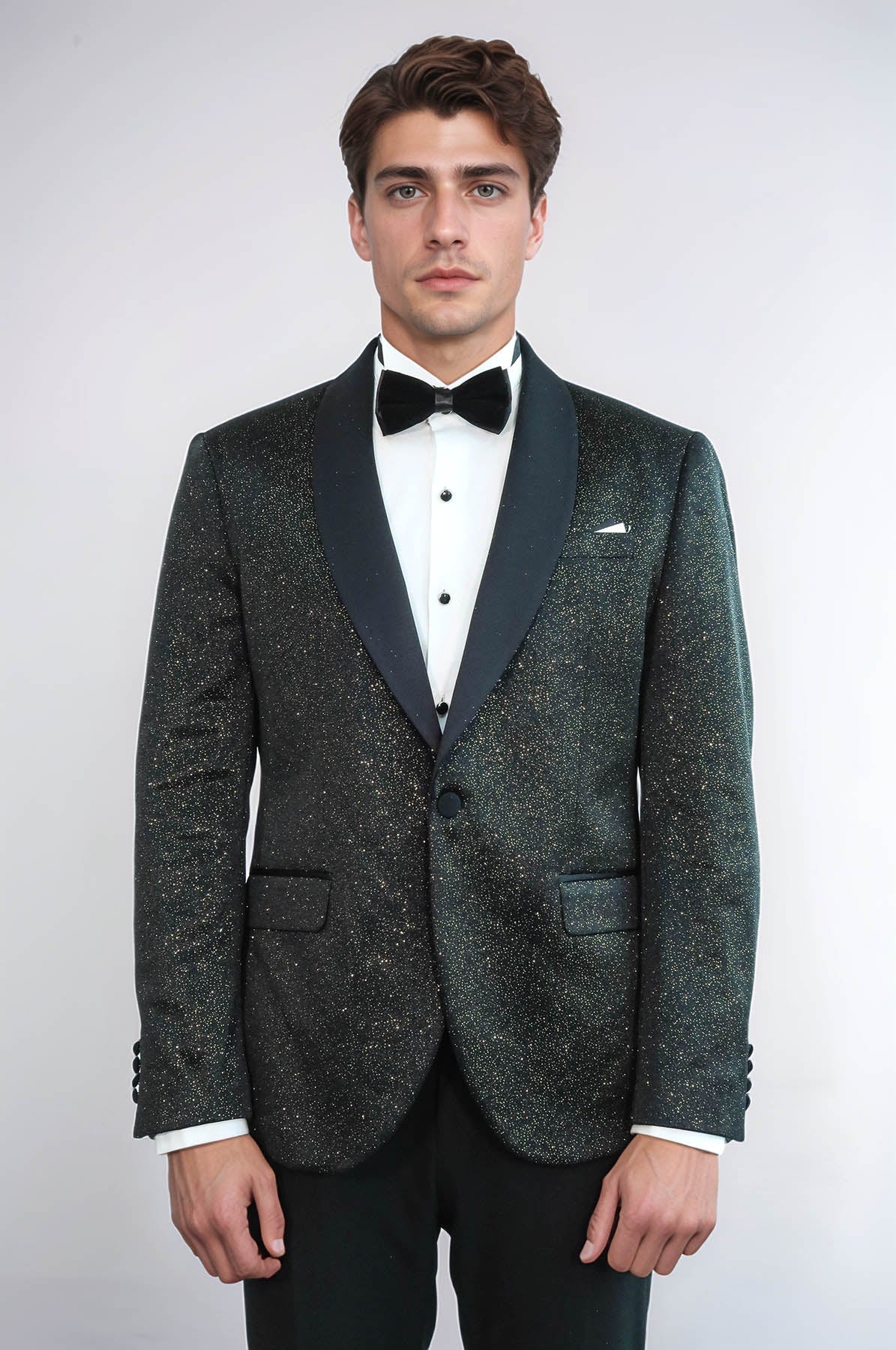 Shawl Lapel Slim Fit Blazer Men Tuxedo Jacket - Wessi