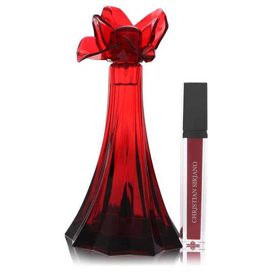 Christian Siriano Ooh La Rouge by Christian Siriano Eau de Parfum Spray + 0,21 oz roter Lipgloss (ohne Umverpackung) 100 ml für Damen