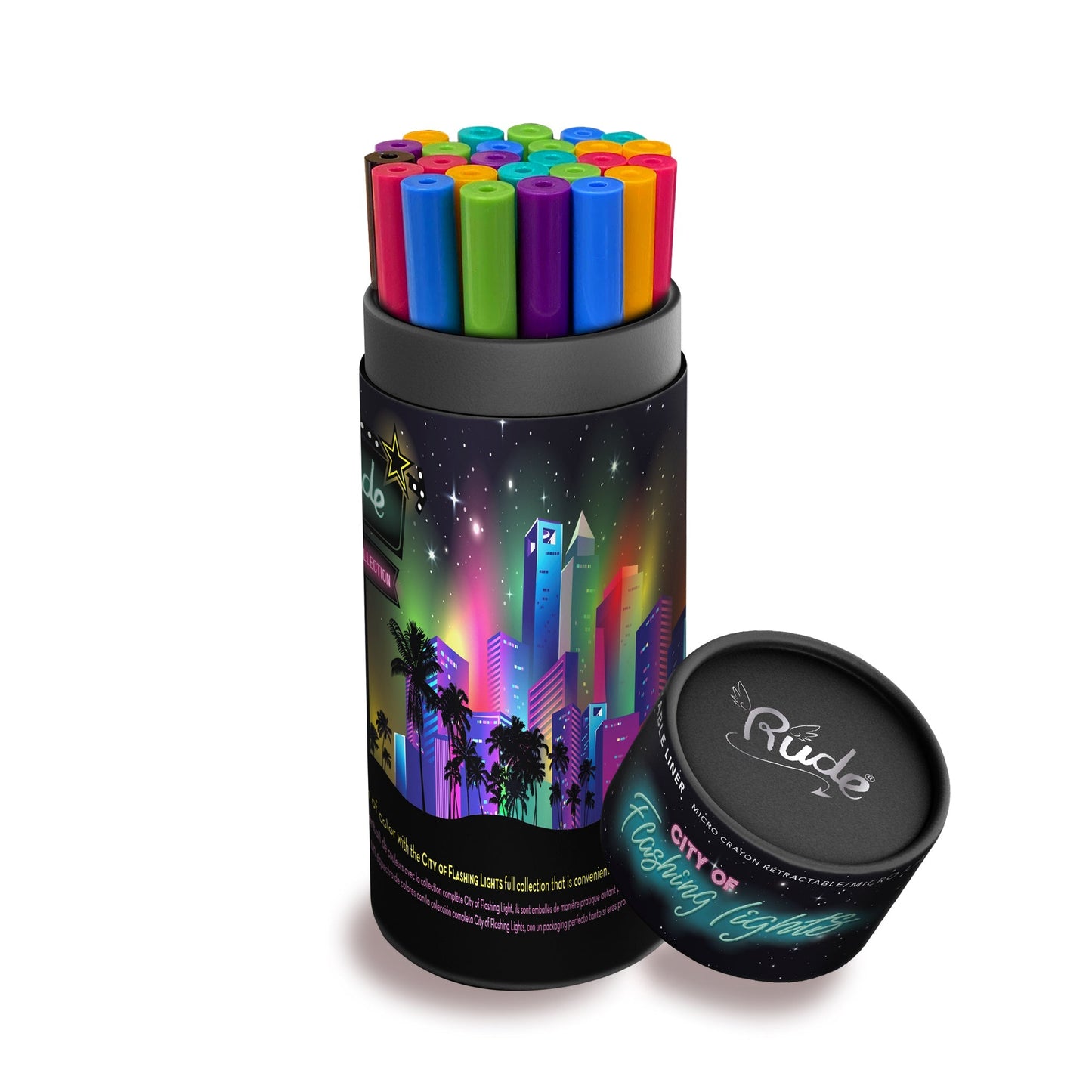 RUDE Collection de Crayons Lumières Scintillantes
