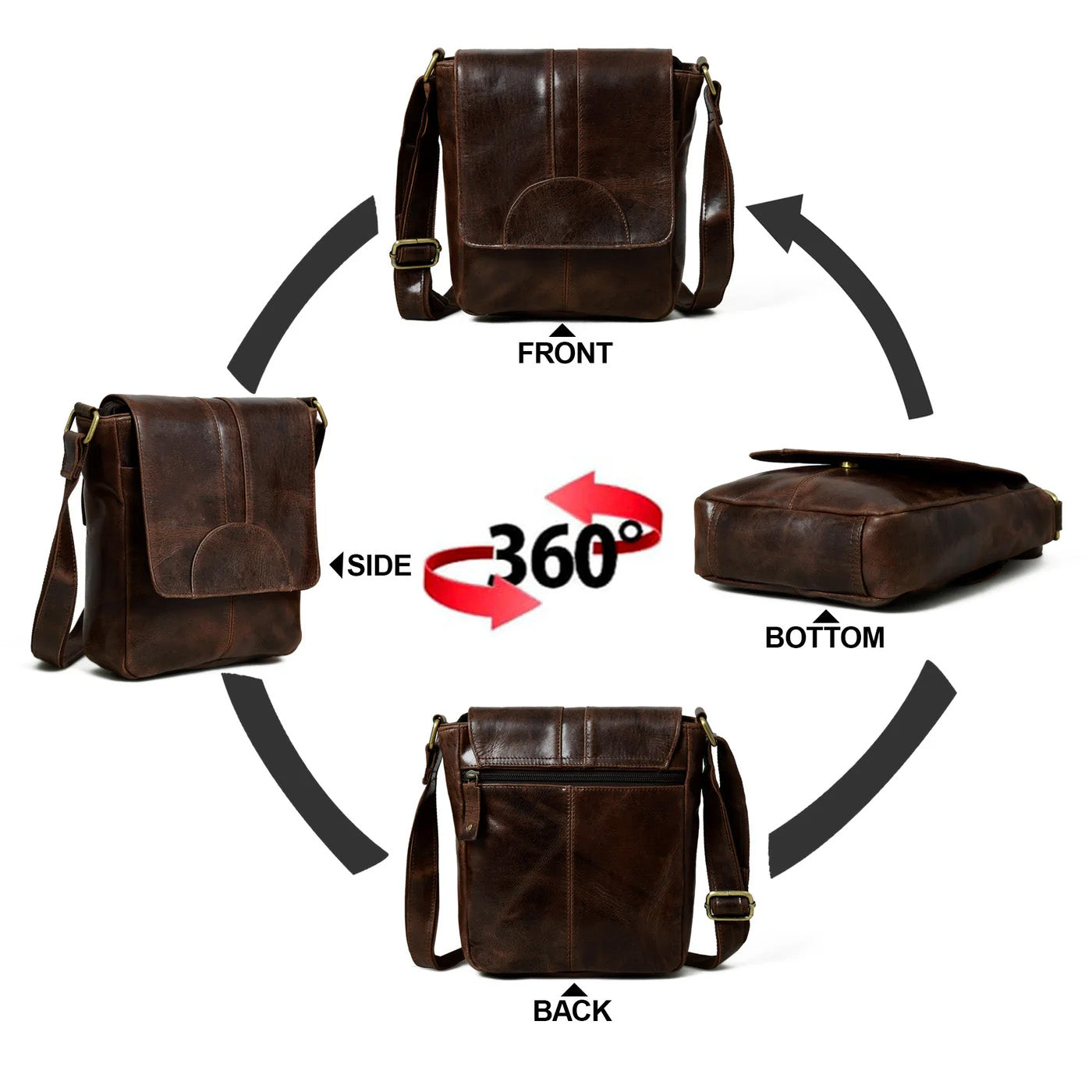 Klassische Messenger-Bag „Cocoa“