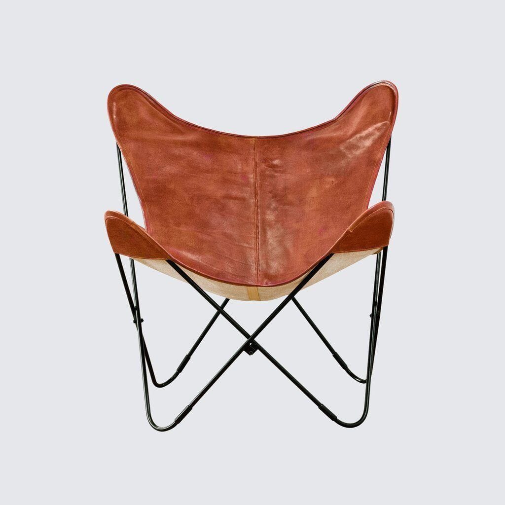 Der Cognac Vintage Butterfly Chair