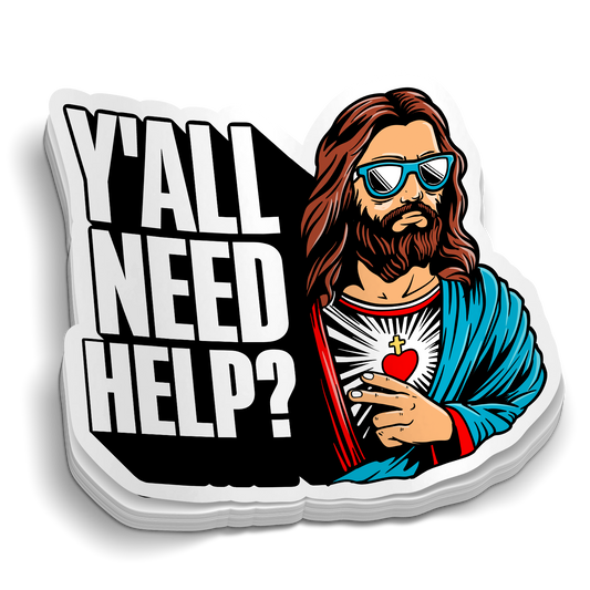 Autocollant Jésus, Vous Avez Tous Besoin D'aide