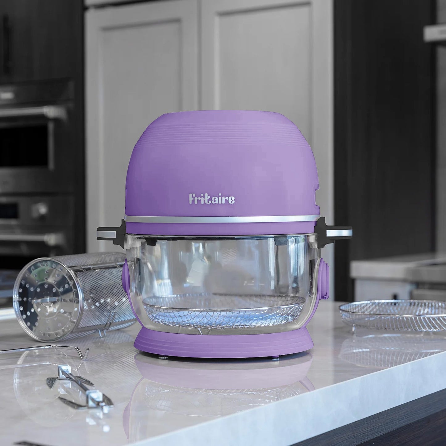 Fritaire Self-Cleaning Air Fryer™ | Non-Toxic 9-in-1 Glass Bowl | Lavender