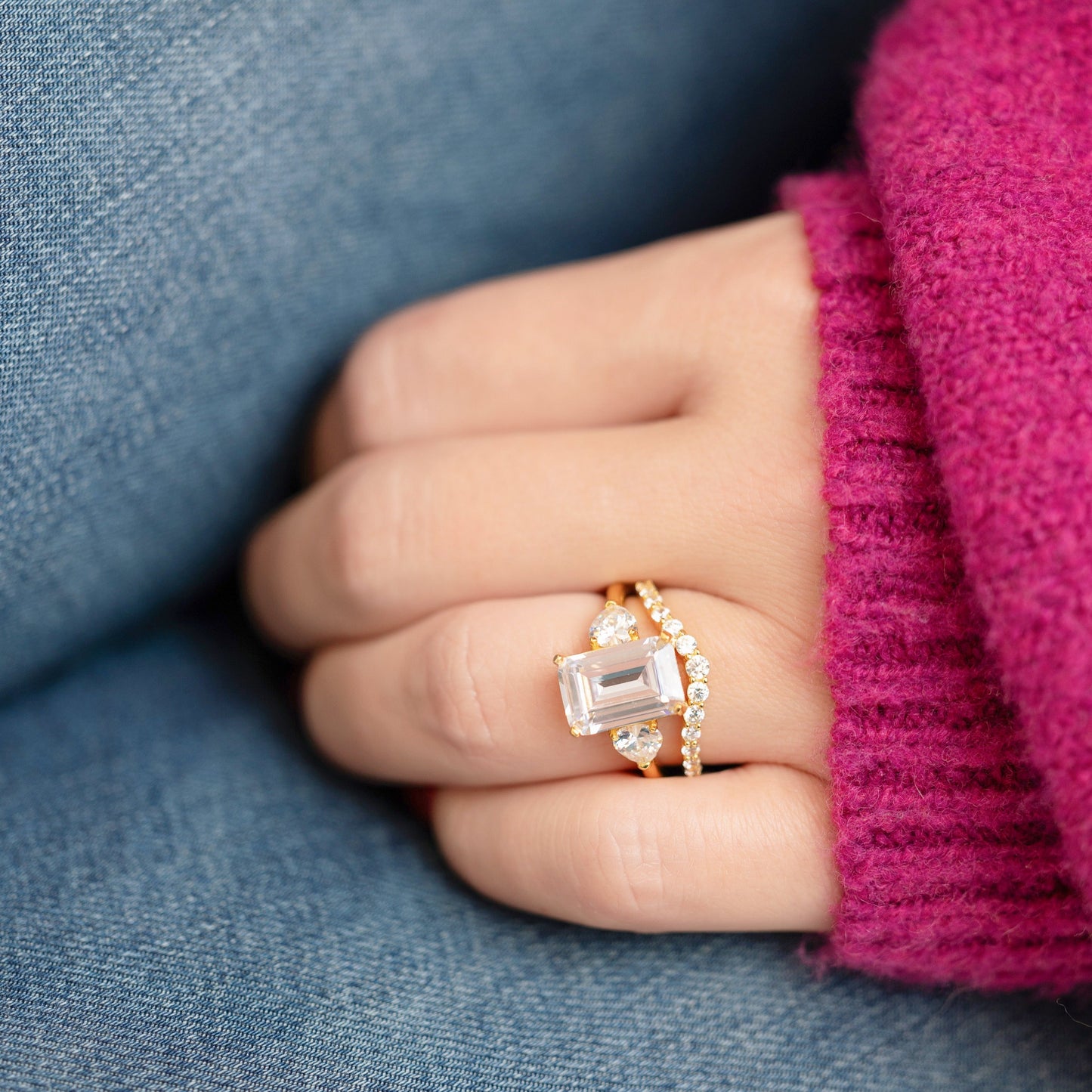 Bague Gloria Empilable en Or - La Superstar Parfaitement Empilable !