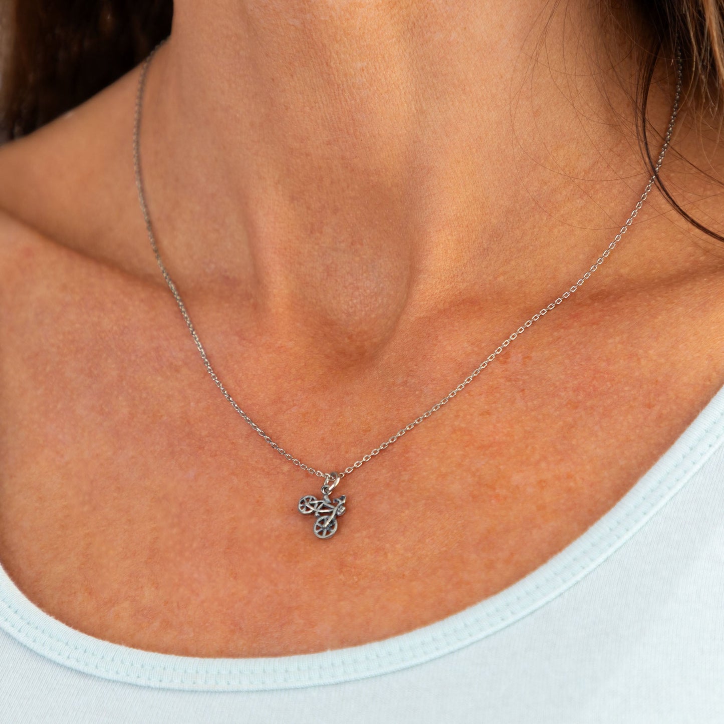 Life is a Beautiful Ride Pewter Necklace