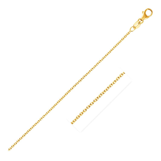 14k Gelbgold Rundanker-Kette (1,5 mm)