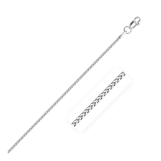 14k Weißgold Franco Kette (1,20 mm)