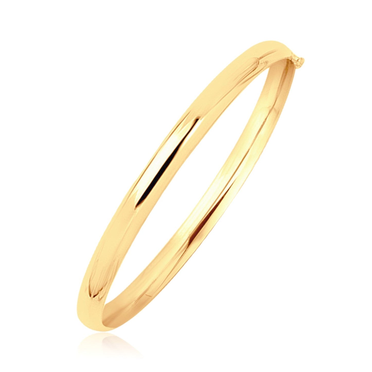Jonc Enfant Dôme Poli en Or Jaune 14 carats