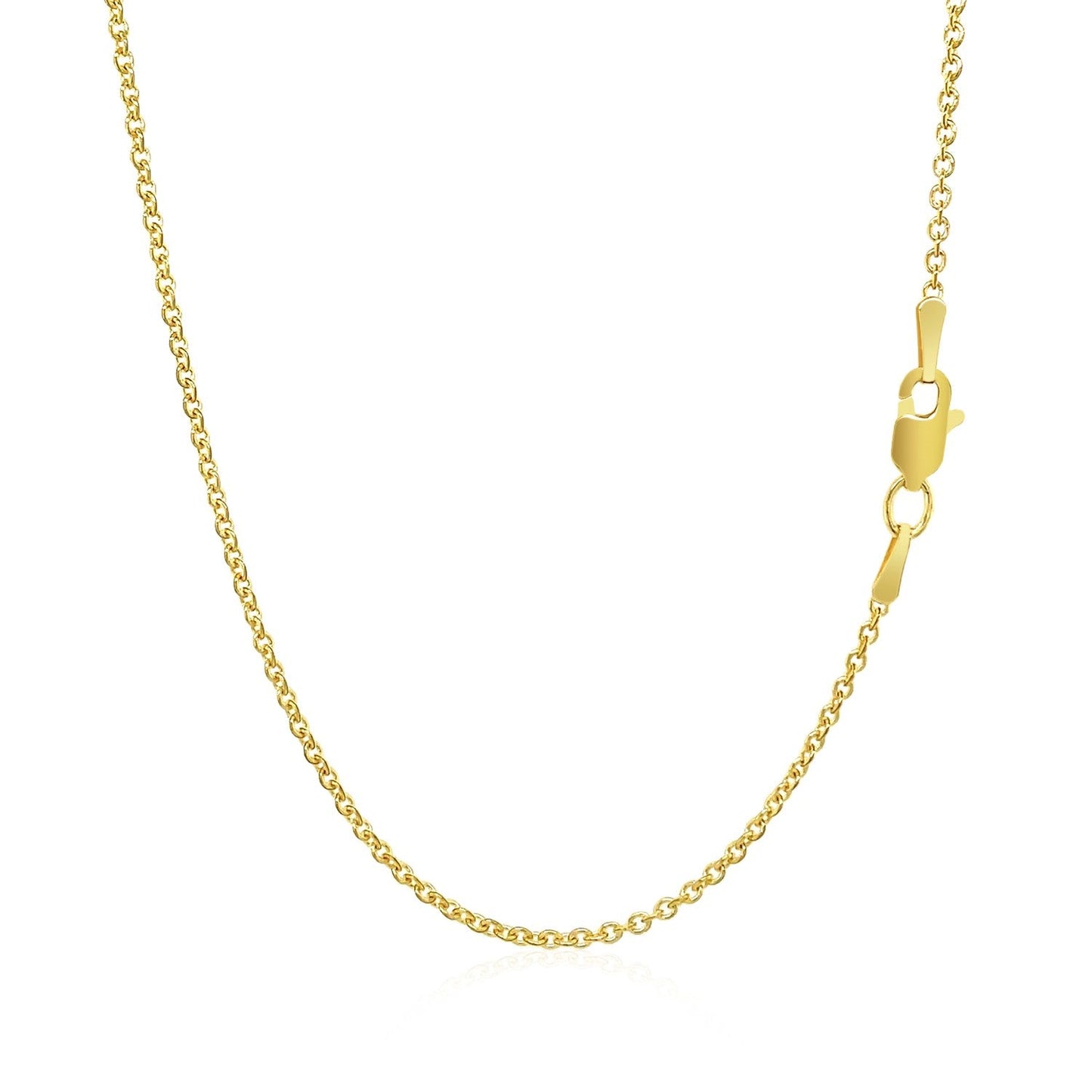 14k Gelbgold Forsantina Lite Kabelketten (1,50 mm)