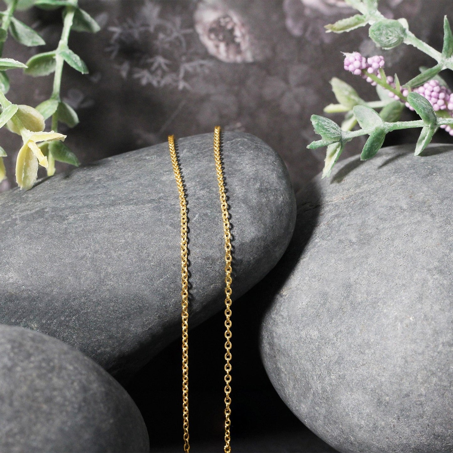 14k Gelbgold Forsantina Lite Kabelketten (1,50 mm)