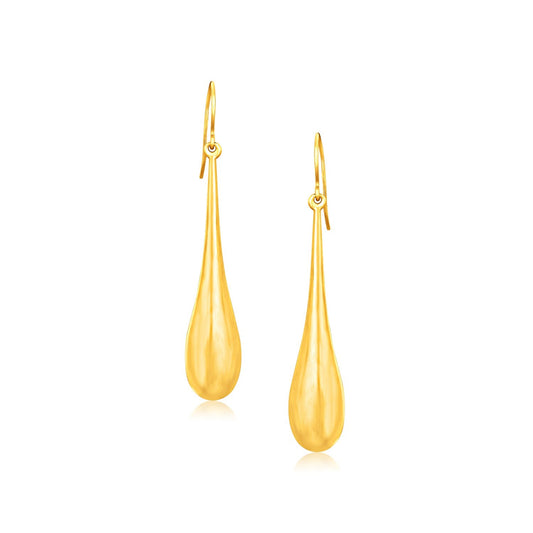 14 Karat Gelbgold Dramatische Tropfenohrringe