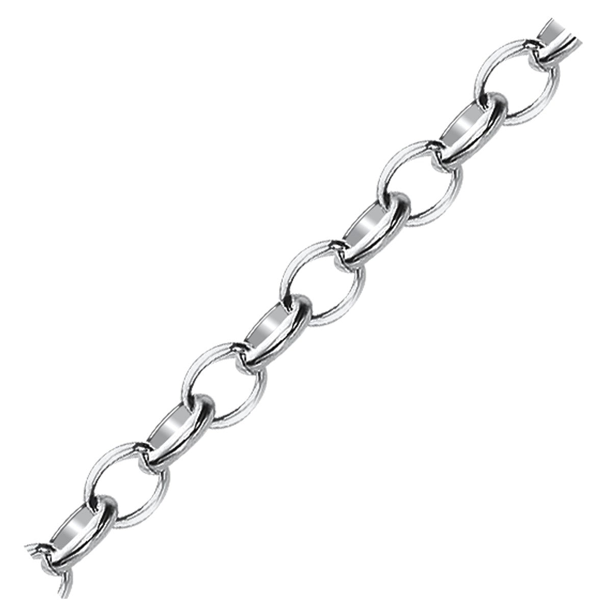 Armband mit Anhänger aus Sterlingsilber, poliert, rhodiniert (5,10 mm)