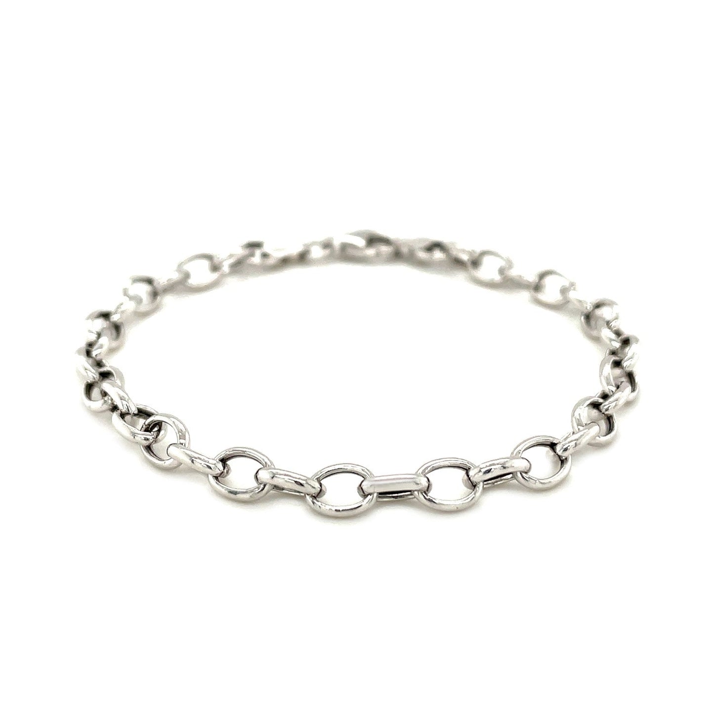 Armband mit Anhänger aus Sterlingsilber, poliert, rhodiniert (5,10 mm)