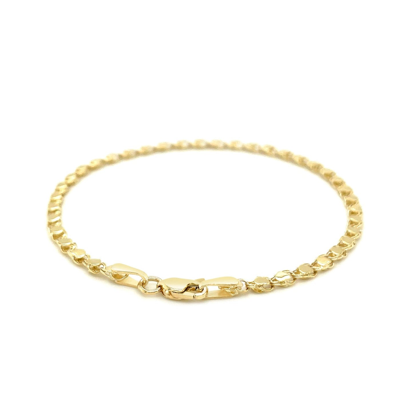 Bracelet Cœur en Or Jaune 14 carats (3,00 mm)