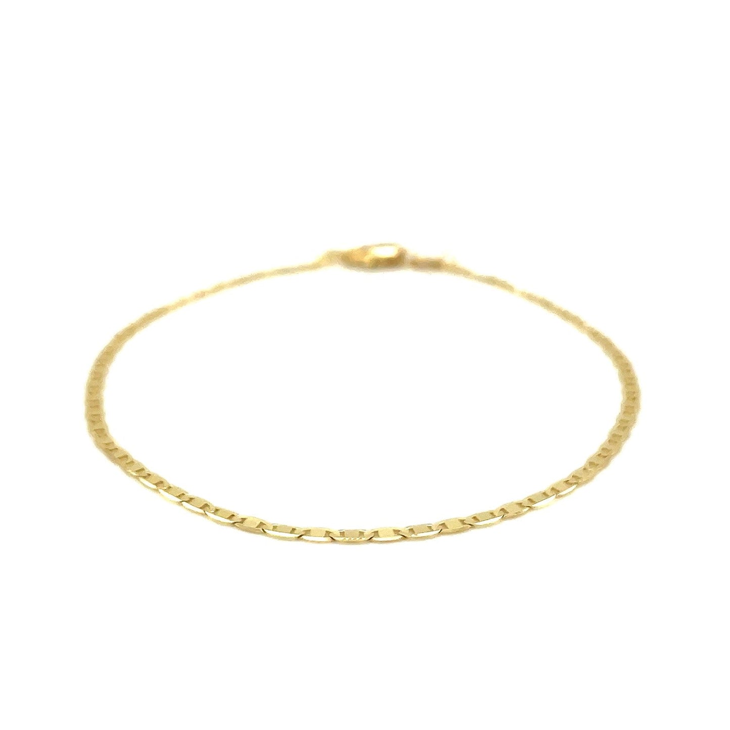 10 Karat Gelbgold Mariner Ankerkettengliederarmband (1,70 mm)