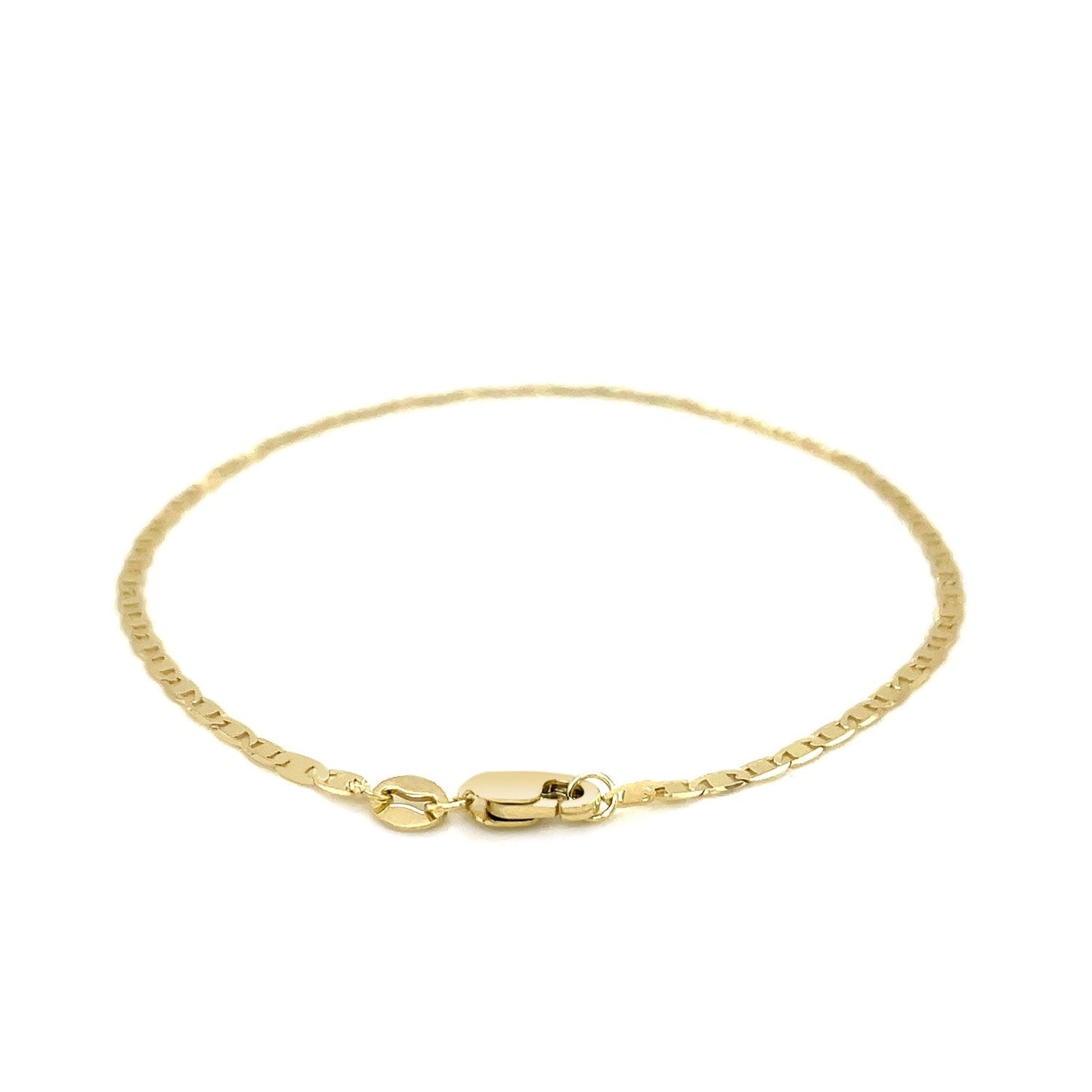 10 Karat Gelbgold Mariner Ankerkettengliederarmband (1,70 mm)