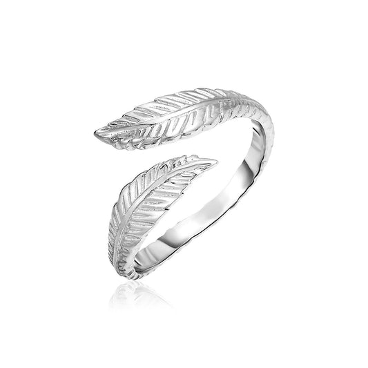 Zehenring aus Sterlingsilber mit Blättern