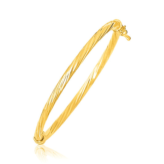 Kinderarmreif aus 14 Karat Gelbgold mit Spiralmuster