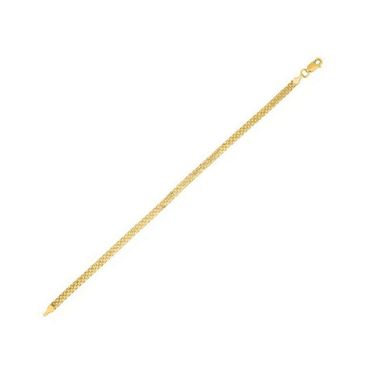3,5 mm 14K Gelbgold Bismarck Armband