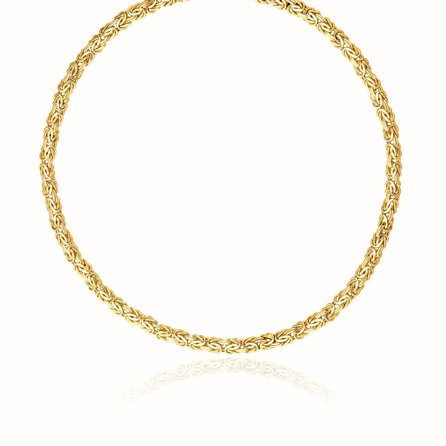 14k Gelbgold Fantasie Byzantiner Halskette