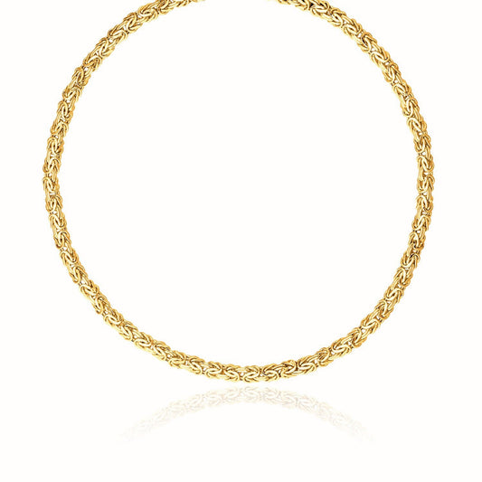 14k Gelbgold Fantasie Byzantiner Halskette