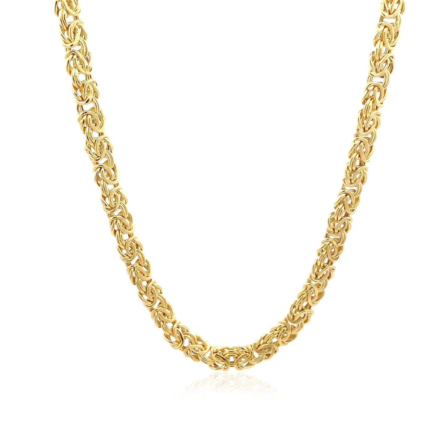 14k Gelbgold Fantasie Byzantiner Halskette