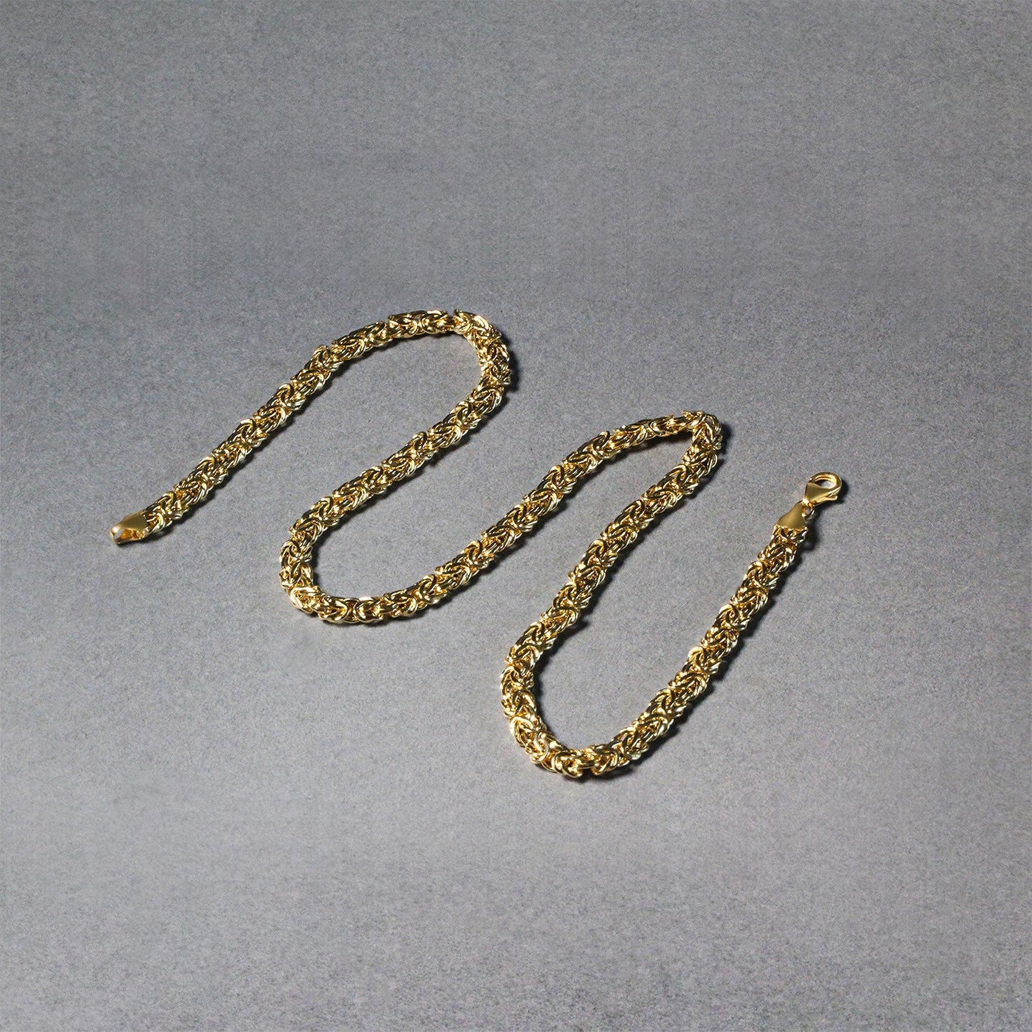 14k Gelbgold Fantasie Byzantiner Halskette