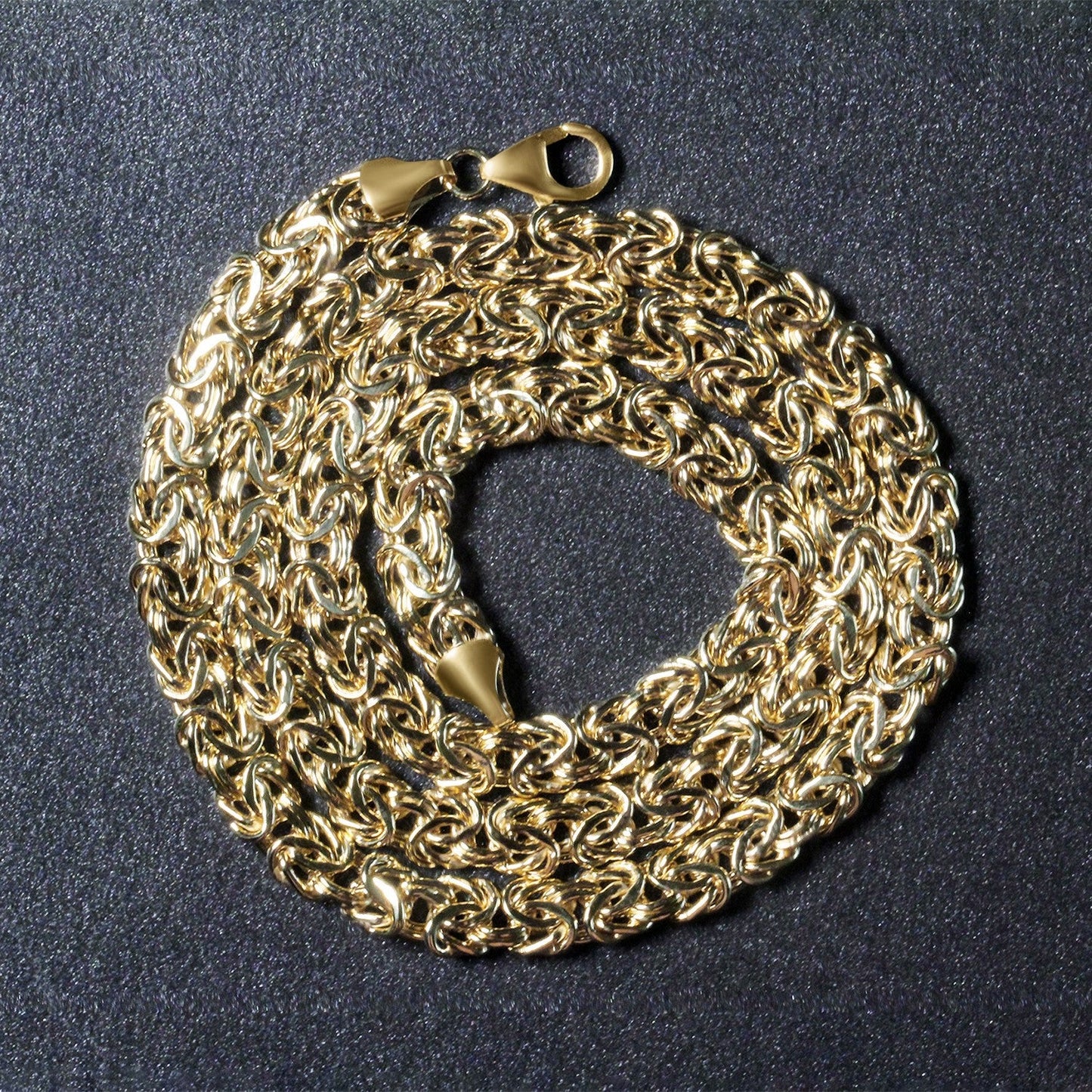 14k Gelbgold Fantasie Byzantiner Halskette