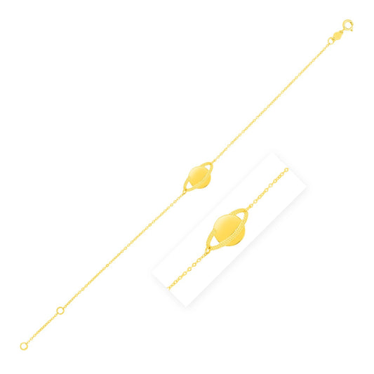 14K Gelbgold Saturn-Armband