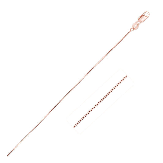 Chaîne cheville en or rose 14 carats (0,45 mm)