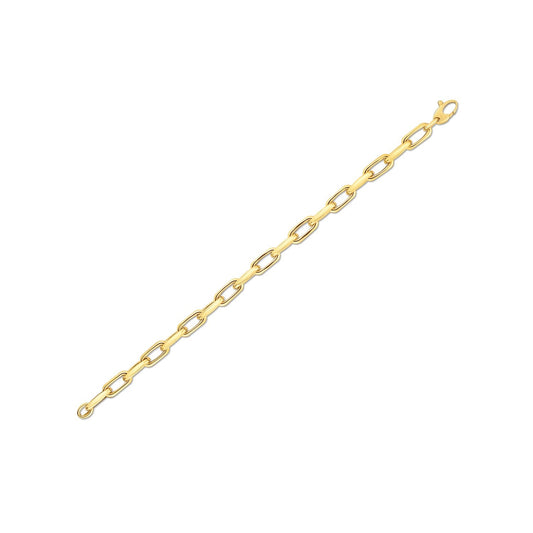 14k Gelbgold French Cable Link Armband (6,00 mm)