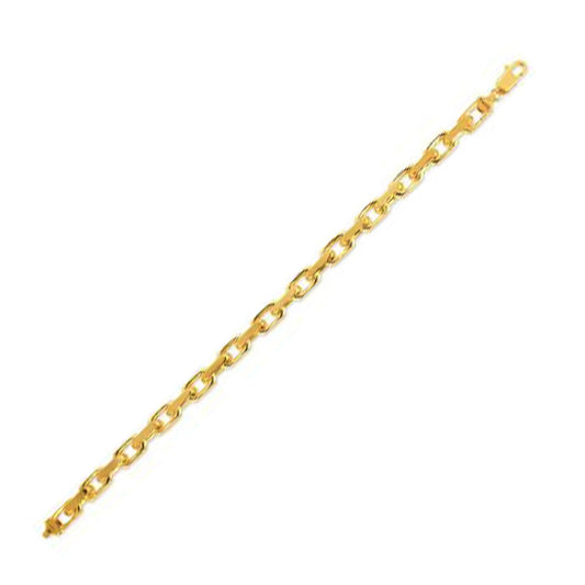 Armband aus 14 Karat Gelbgold mit französischer Kette (6,10 mm)