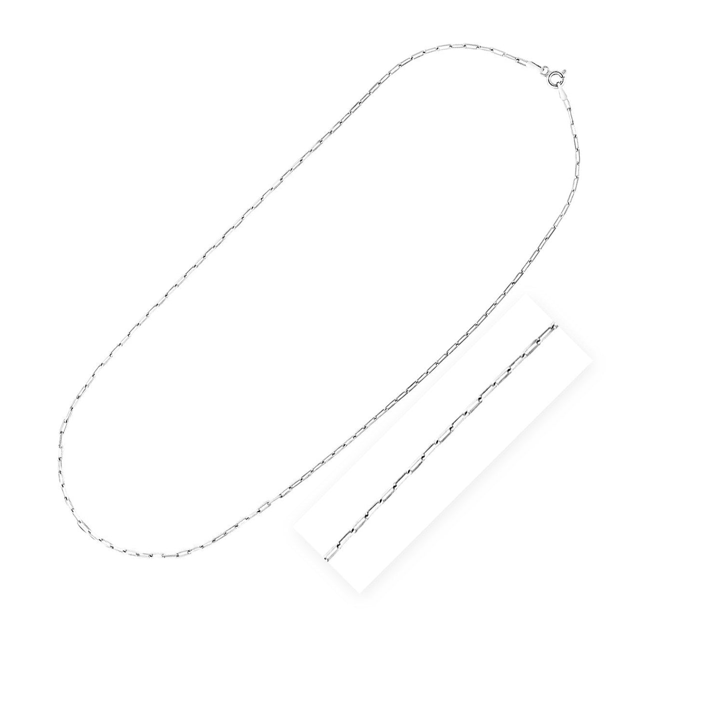 Sterlingsilber rhodiniert Ankerkette (1,8 mm)